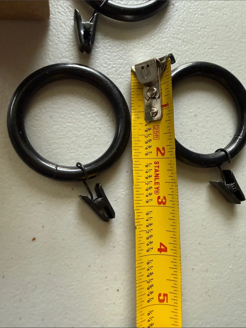 Pottery Barn Aged Bronze Clip Rings - Lot of 2 Sets - 14 Rings total - Large